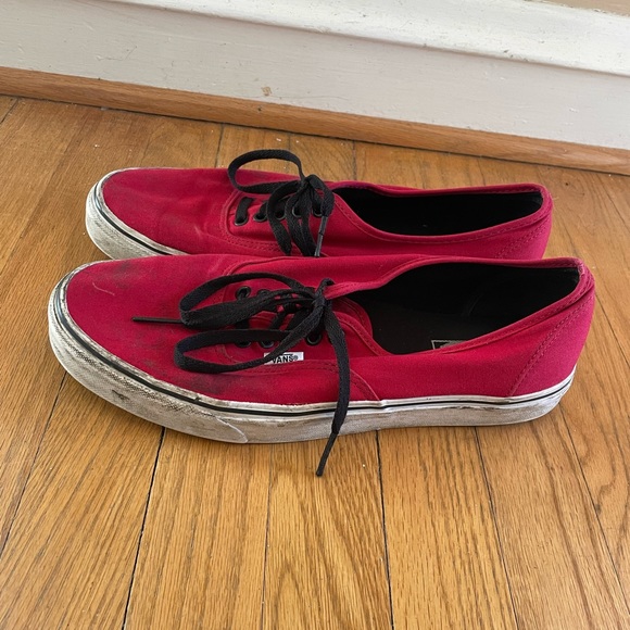Red and Black Vans - Picture 3 of 4